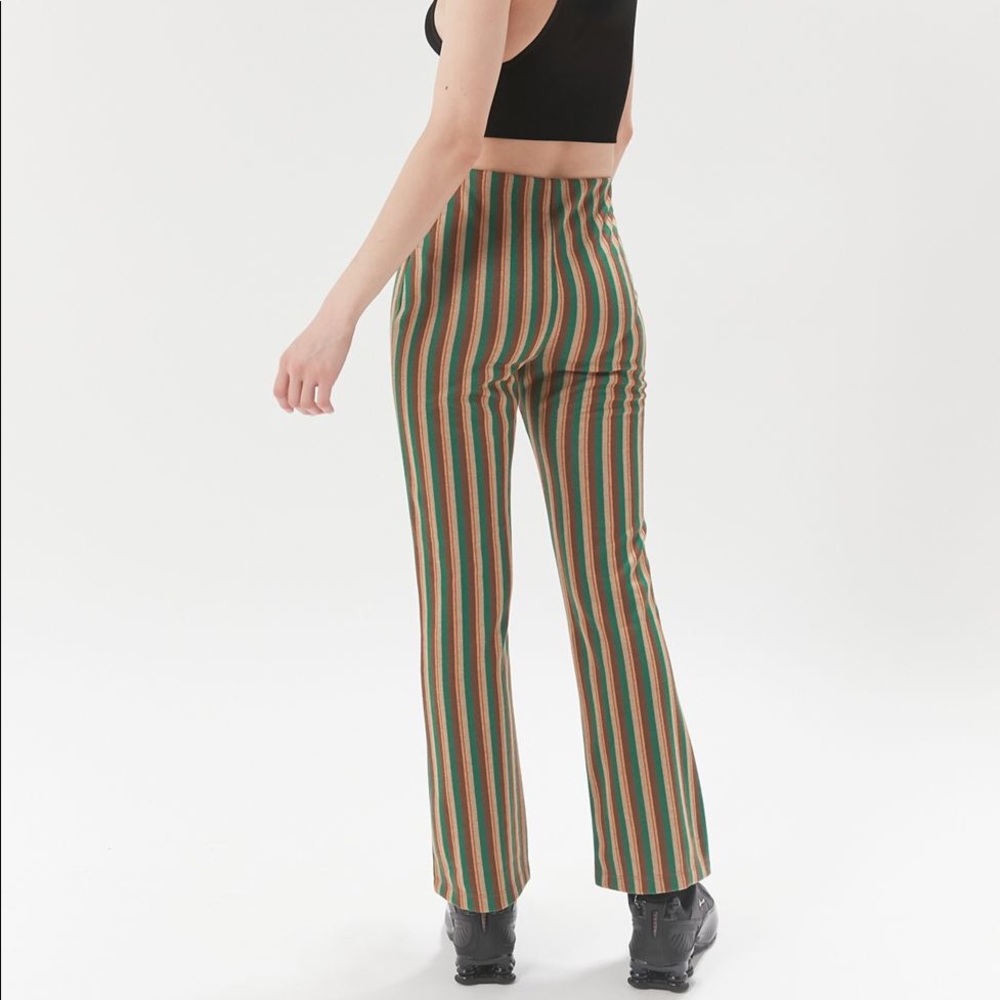 UO High Waisted Stripe Kick Flare Pant - Picture 5 of 7
